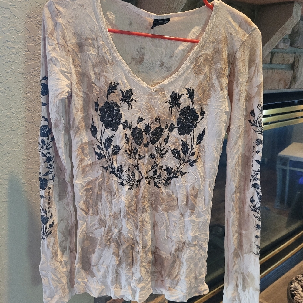 Women's Cream long sleeve shirt